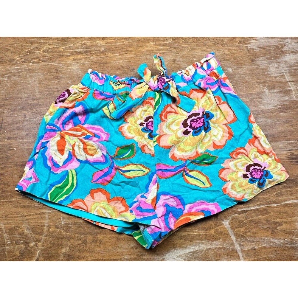 GB GIANI BINI Girls Floral Print Pull On Shorts Size Large 12/14